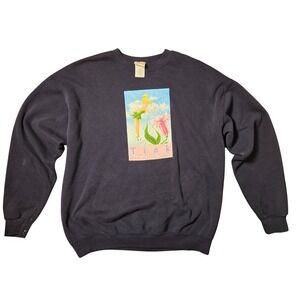Cozy Vintage Disney Tinkerbell‎ Sweatshirt Size Large To Extra Large Tink Navy